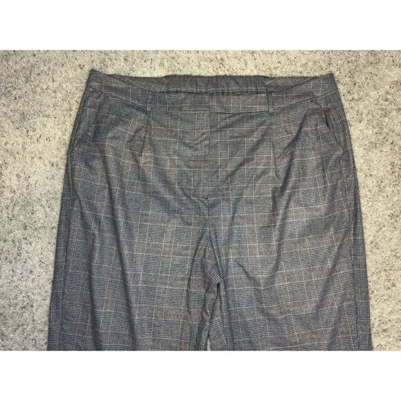 OLD NAVY Taylor High Waist Wide-Leg Pants Trouser Tartan Plaid Brown 3XL 48x30 - Picture 3 of 9